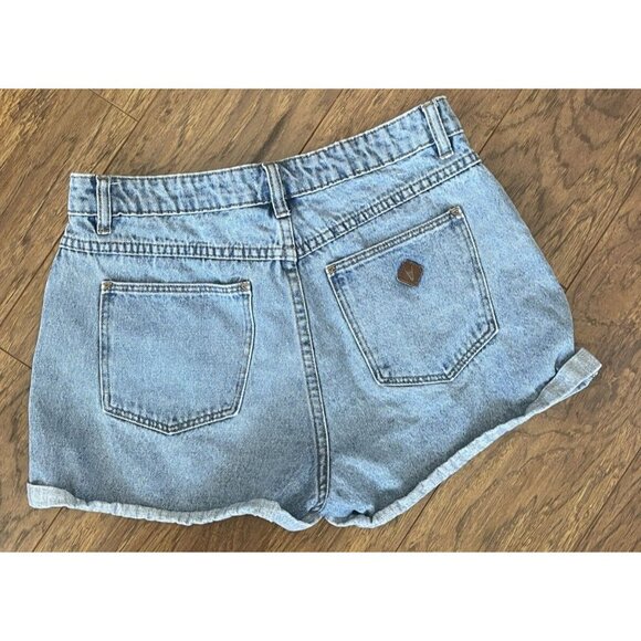Abrand A High Relaxed Short Blue Denim Size 30 - Picture 6 of 9